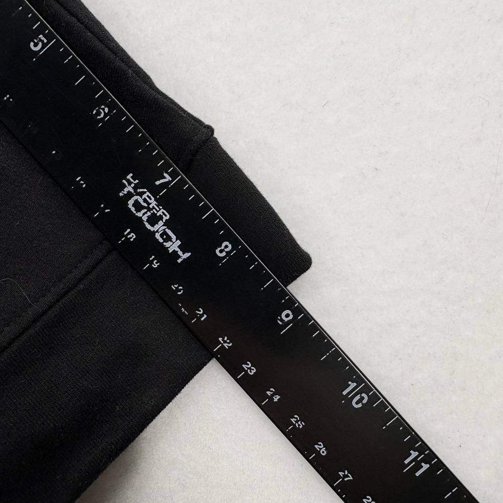 LIVI Lane Bryant Black Short-Sleeve Hooded Sweatshirt with White Trim, like NEW! - Picture 9 of 12